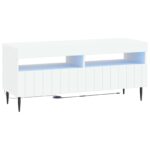 vidaXL LED TV kabinet Biela Kompozitné drevo