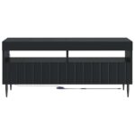 vidaXL LED TV kabinet Čierna Kompozitné drevo – Obrázok 4