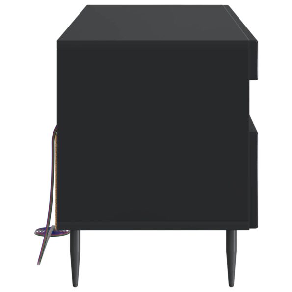 vidaXL LED TV kabinet Čierna Kompozitné drevo – Obrázok 5