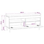 vidaXL LED TV kabinet Dub sonoma Kompozitné drevo – Obrázok 10