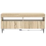 vidaXL LED TV kabinet Dub sonoma Kompozitné drevo – Obrázok 4