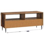 vidaXL LED TV kabinet Staré drevo Kompozitné drevo – Obrázok 6