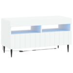 vidaXL LED TV kabinet Biela Kompozitné drevo