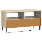 vidaXL LED TV kabinet Dub sonoma Kompozitné drevo – Obrázok 6