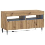 vidaXL LED TV kabinet Dub artisan Kompozitné drevo