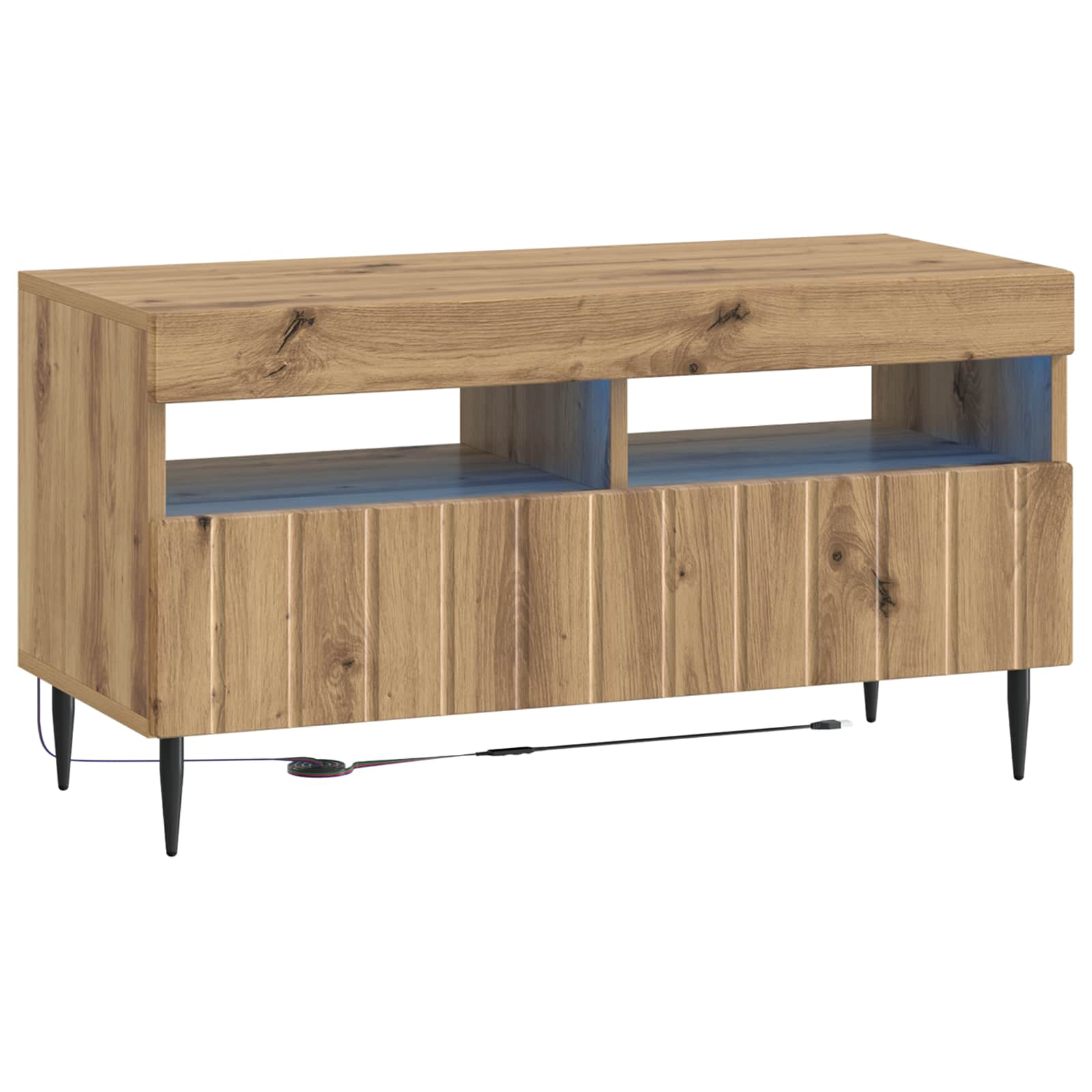 896564_1.jpg vidaXL LED TV kabinet Dub artisan Kompozitné drevo – Obrázok 1