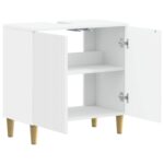 vidaXL Kúpeľňová skrinka pod umývadlo ARNHEM Biela 59,5 x 31,5 x 59 cm – Obrázok 2
