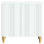 vidaXL Kúpeľňová skrinka pod umývadlo ARNHEM Biela 59,5 x 31,5 x 59 cm – Obrázok 3