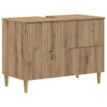 vidaXL Kúpeľňová skrinka pod umývadlo ARNHEM Dub artisan
