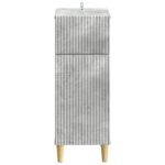 vidaXL Kúpeľňová úložná skriňa ARNHEM Betónovo sivá 30 x 31 x 80 cm – Obrázok 3