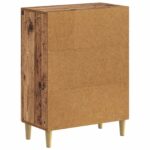 vidaXL Kúpeľňová úložná skriňa ARNHEM Staré drevo 59,5 x 31 x 80 cm – Obrázok 5