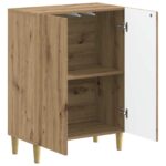 vidaXL Kúpeľňová úložná skriňa ARNHEM Dub artisan 59,5 x 31 x 80 cm – Obrázok 2