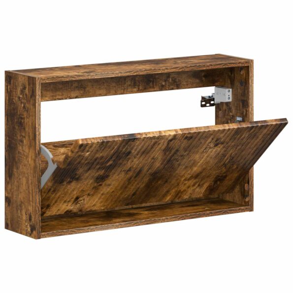 vidaXL Nástenný botník ARNHEM 71 x 17 x 43 cm Kompozitné drevo – Obrázok 2