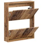 vidaXL Nástenný botník ARNHEM 71 x 17 x 86 cm Kompozitné drevo – Obrázok 2