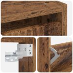 vidaXL Nástenný botník ARNHEM 71 x 17 x 86 cm Kompozitné drevo – Obrázok 5
