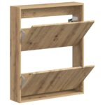 vidaXL Nástenný botník ARNHEM 71 x 17 x 86 cm Kompozitné drevo – Obrázok 2