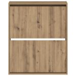 vidaXL Nástenný botník ARNHEM 71 x 17 x 86 cm Kompozitné drevo – Obrázok 3