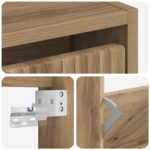 vidaXL Nástenný botník ARNHEM 71 x 17 x 86 cm Kompozitné drevo – Obrázok 5