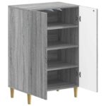 vidaXL Skriňa na topánky ARNHEM 59,5 x 39,5 x 90 cm Kompozitné drevo – Obrázok 2