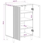 vidaXL Skriňa na topánky ARNHEM 59,5 x 39,5 x 90 cm Kompozitné drevo – Obrázok 9