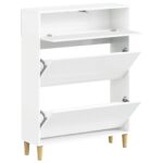 vidaXL Skriňa na topánky ARNHEM 78 x 24 x 103 cm Kompozitné drevo – Obrázok 2