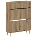 vidaXL Skriňa na topánky ARNHEM 78 x 24 x 103 cm Kompozitné drevo