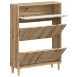 vidaXL Skriňa na topánky ARNHEM 78 x 24 x 103 cm Kompozitné drevo – Obrázok 2