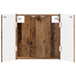 vidaXL Skriňa na terč ARNHEM Staré drevo 52,5 x 10,5 x 53,5 cm