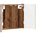 vidaXL Skriňa na terč ARNHEM Staré drevo 52,5 x 10,5 x 53,5 cm – Obrázok 2