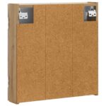 vidaXL Skriňa na terč ARNHEM Dub artisan 52,5 x 10,5 x 53,5 cm – Obrázok 5