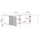 vidaXL TV skrinka Dymový dub Kompozitné drevo – Obrázok 9