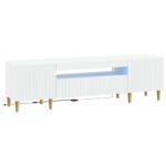 vidaXL LED TV kabinet Biela Kompozitné drevo