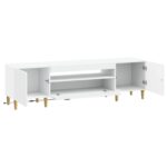vidaXL LED TV kabinet Biela Kompozitné drevo – Obrázok 3