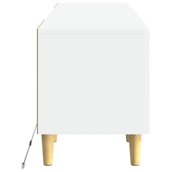vidaXL LED TV kabinet Biela Kompozitné drevo – Obrázok 5