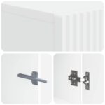 vidaXL LED TV kabinet Biela Kompozitné drevo – Obrázok 7