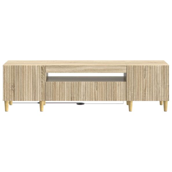 vidaXL LED TV kabinet Dub sonoma Kompozitné drevo – Obrázok 4