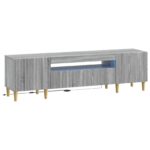 vidaXL LED TV kabinet Sivý Sonoma Kompozitné drevo