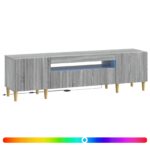 vidaXL LED TV kabinet Sivý Sonoma Kompozitné drevo – Obrázok 2