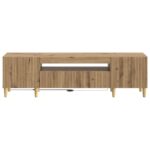 vidaXL LED TV kabinet Dub artisan Kompozitné drevo – Obrázok 4