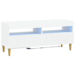 vidaXL LED TV kabinet Biela Kompozitné drevo