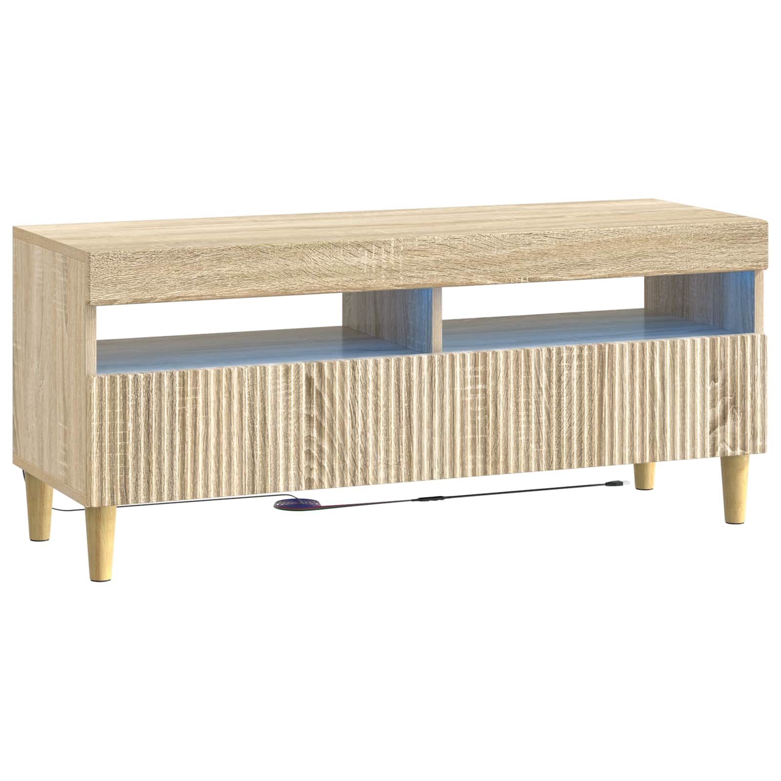896767_1.jpg vidaXL LED TV kabinet Dub sonoma Kompozitné drevo – Obrázok 1