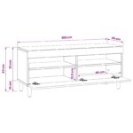 vidaXL LED TV kabinet Dub sonoma Kompozitné drevo – Obrázok 10