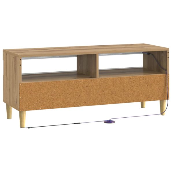 vidaXL LED TV kabinet Dub artisan Kompozitné drevo – Obrázok 6