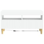 vidaXL LED TV kabinet Biela Kompozitné drevo – Obrázok 4