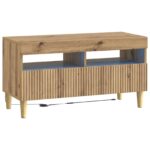 vidaXL LED TV kabinet Dub artisan Kompozitné drevo