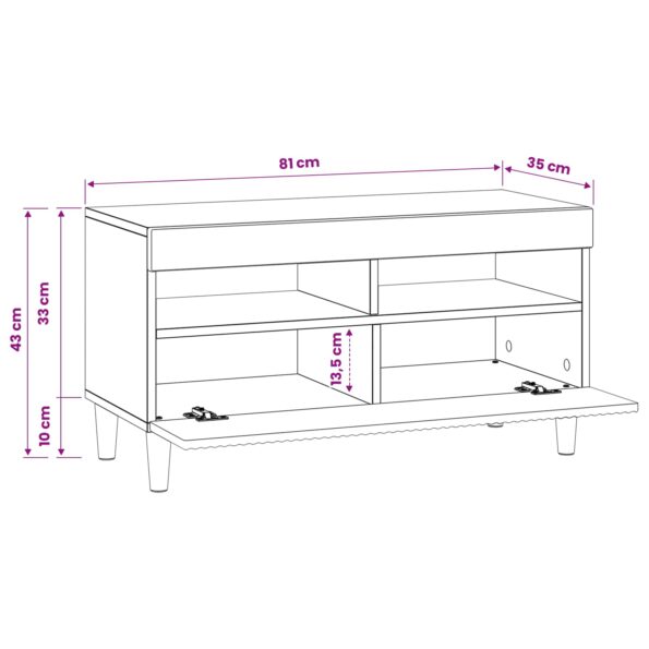 vidaXL LED TV kabinet Dub artisan Kompozitné drevo – Obrázok 10