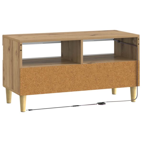 vidaXL LED TV kabinet Dub artisan Kompozitné drevo – Obrázok 6