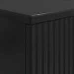 vidaXL Kúpeľňová skrinka pod umývadlo HAARLEM Čierna 82 x 41 x 58,5 cm – Obrázok 7