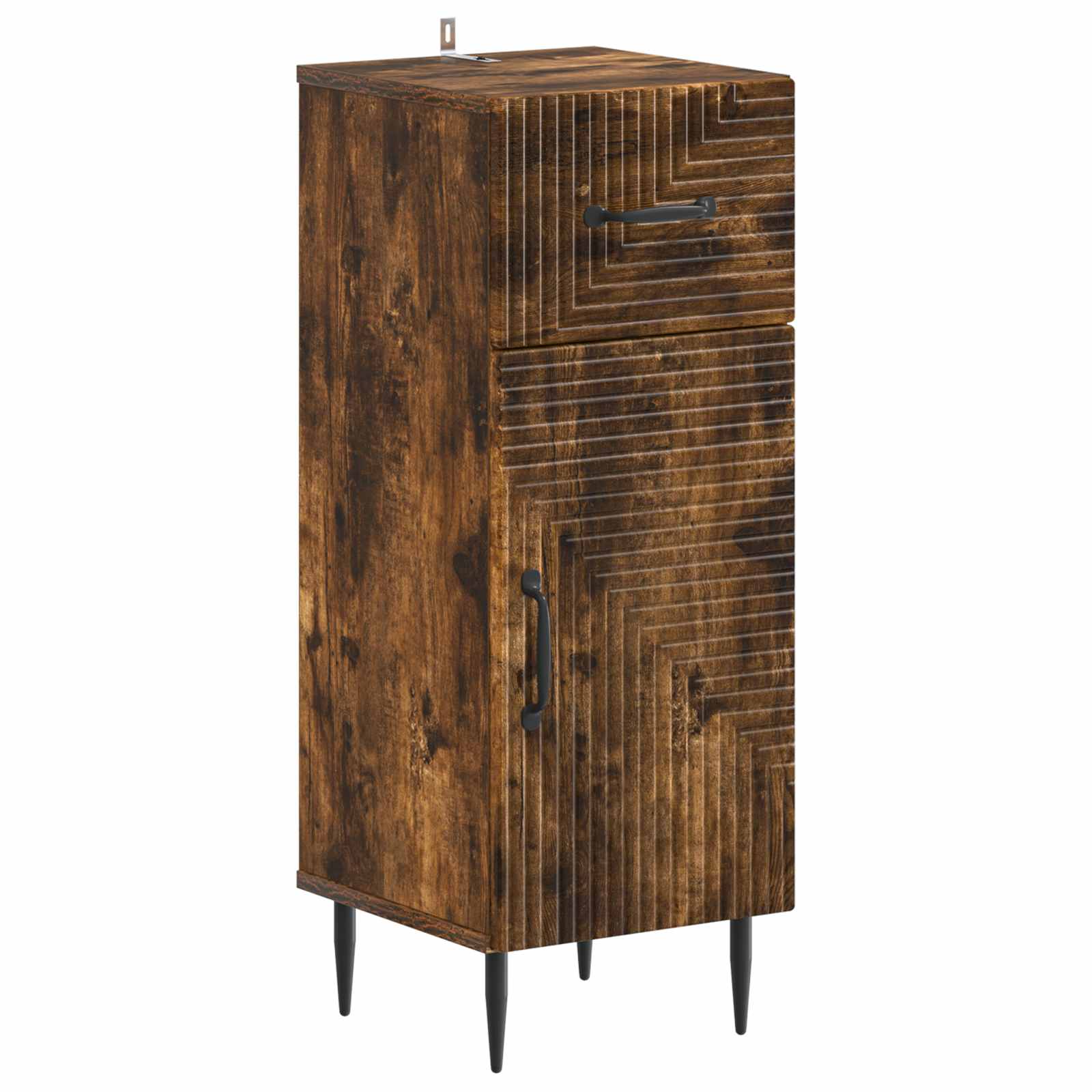 896830_1.jpg vidaXL Kúpeľňová úložná skriňa HAARLEM Dymový dub 30 x 31 x 80 cm – Obrázok 1