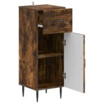 vidaXL Kúpeľňová úložná skriňa HAARLEM Dymový dub 30 x 31 x 80 cm – Obrázok 2
